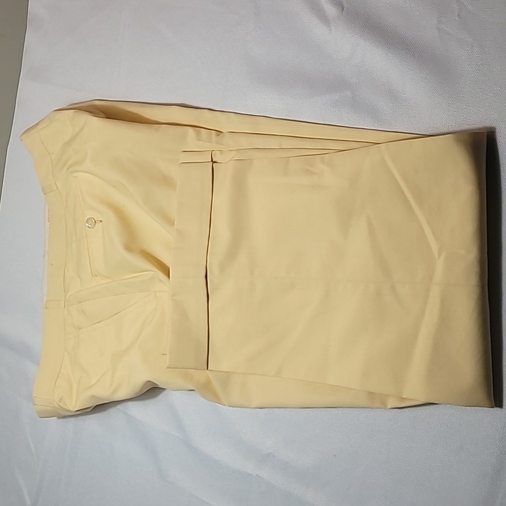 Brooks Brothers Brookscloth vintage 70's yellow dress pants with 2" cuff size 34